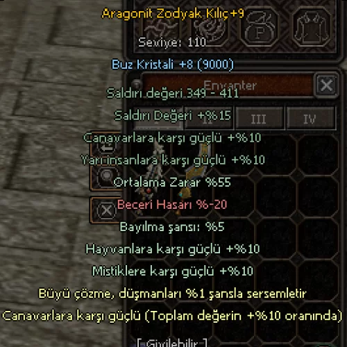 ARAGONİT ZODYAK KILIÇ +9
